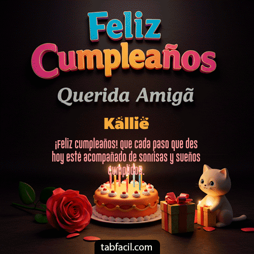 Feliz Cumpleaños Kallie GIF