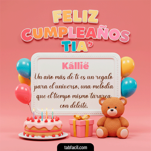 Feliz Cumpleaños Kallie GIF
