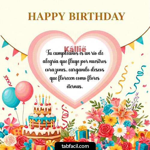 Feliz Cumpleaños Kallie GIF