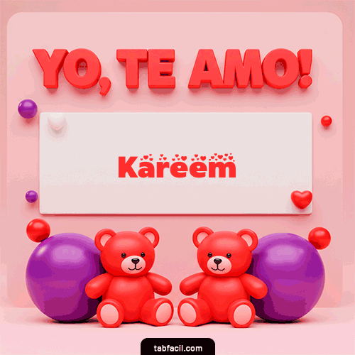GIF Animado de Feliz Dia Amor para Kareem - Te Amo