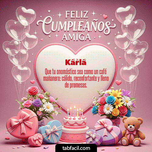 Feliz Cumpleaños Karla GIF