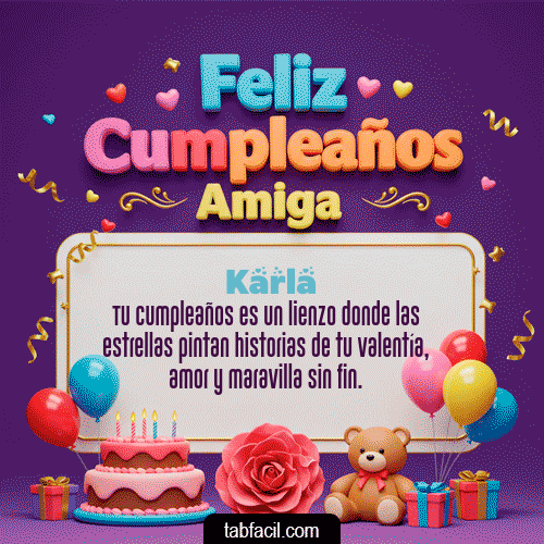 Feliz Cumpleaños Karla GIF