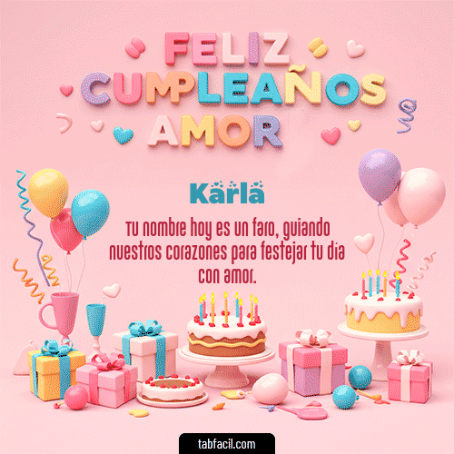 Feliz Cumpleaños Karla GIF