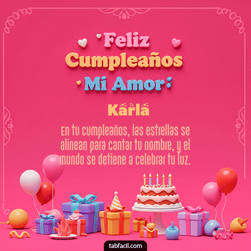 Feliz Cumpleaños Karla GIF