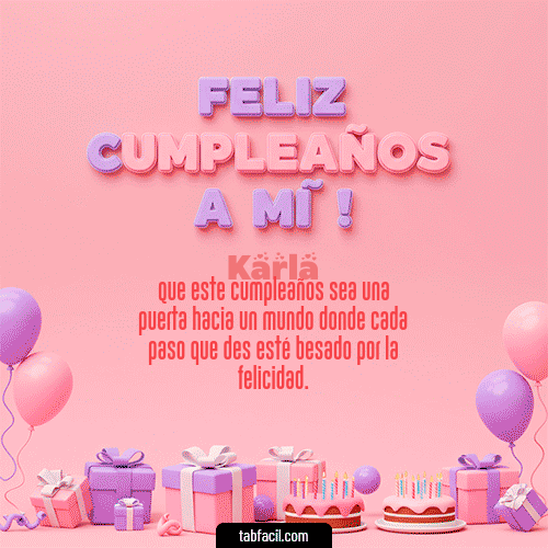 Feliz Cumpleaños Karla GIF