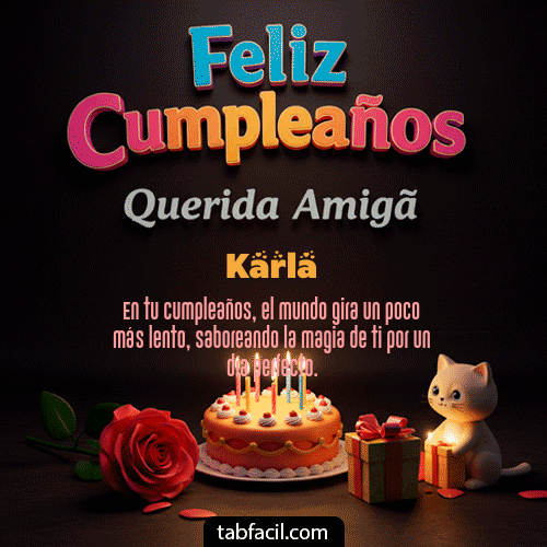 Feliz Cumpleaños Karla GIF