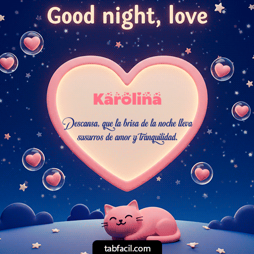 Buenas Noches Karolina GIF