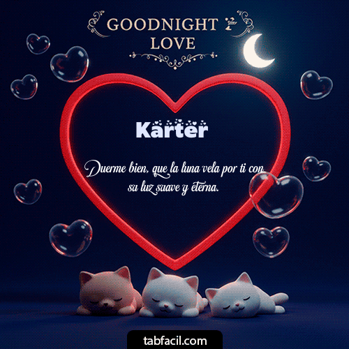 Buenas Noches Karter GIF