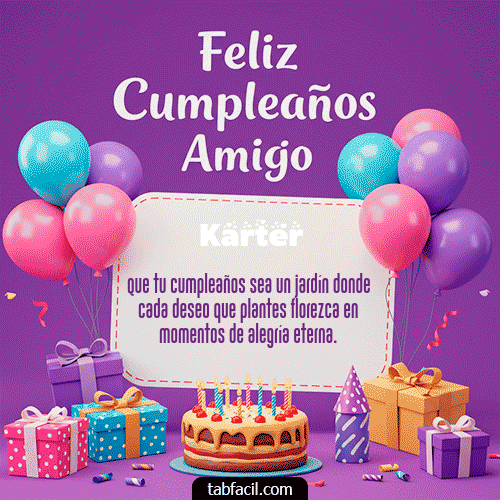 Feliz Cumpleaños Karter GIF