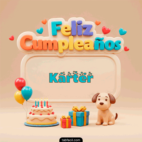 Feliz Cumpleaños Karter GIF