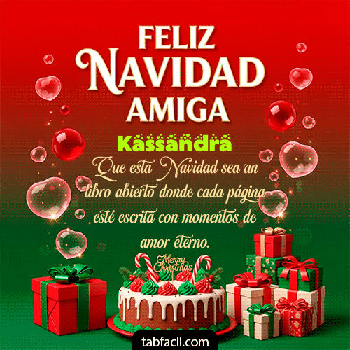 Feliz Navidad Kassandra GIF