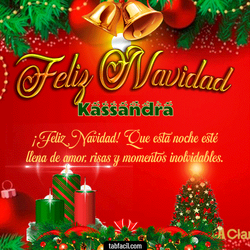Feliz Navidad Kassandra GIF