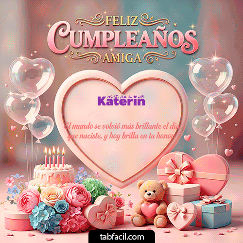 Feliz Cumpleaños Katerin GIF