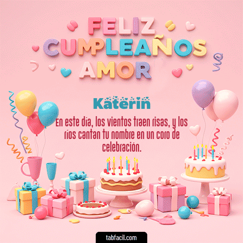 Feliz Cumpleaños Katerin GIF