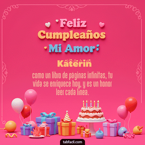Feliz Cumpleaños Katerin GIF