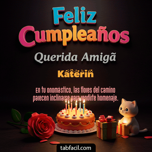 Feliz Cumpleaños Katerin GIF