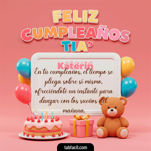 Feliz Cumpleaños Katerin GIF