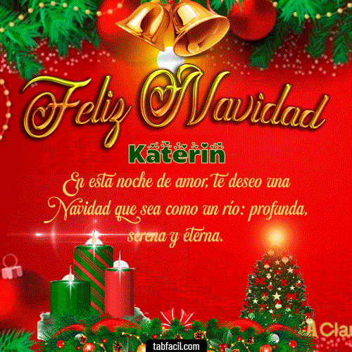Feliz Navidad Katerin GIF