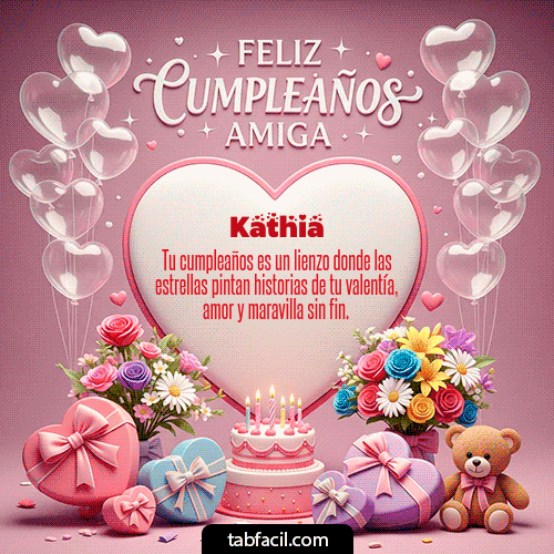 Feliz Cumpleaños Kathia GIF