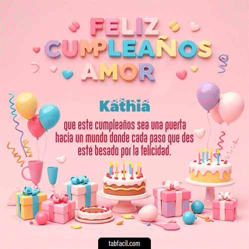 Feliz Cumpleaños Kathia GIF