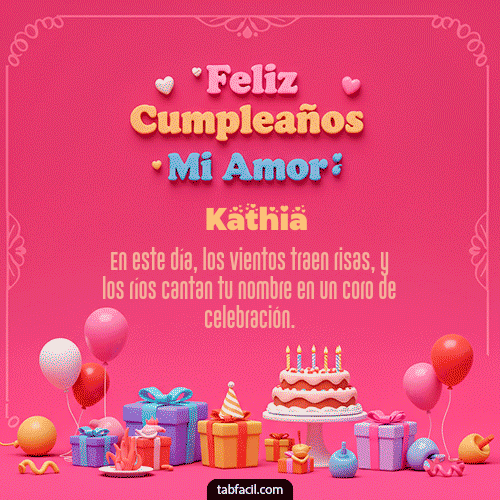 Feliz Cumpleaños Kathia GIF