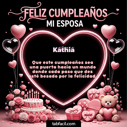 Feliz Cumpleaños Kathia GIF