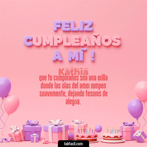Feliz Cumpleaños Kathia GIF