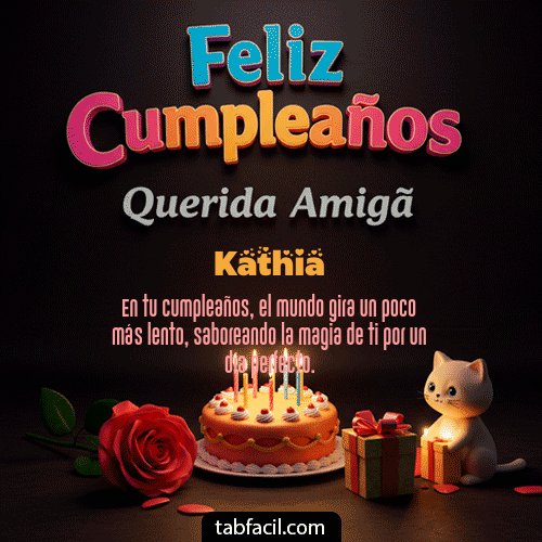 Feliz Cumpleaños Kathia GIF
