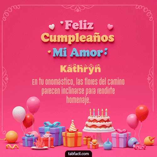 Feliz Cumpleaños Kathryn GIF