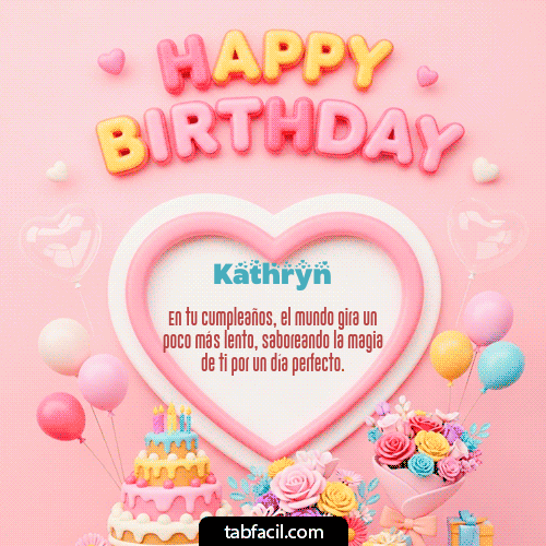 Feliz Cumpleaños Kathryn GIF
