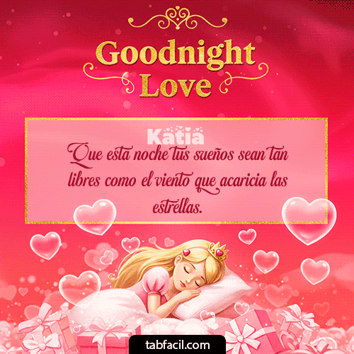 GIF Animado de Buenas Noches para Katia - Buenas Noches Angel Luna 3D