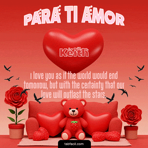 GIF Animado de Feliz Dia Amor para Keith - Para tí amor