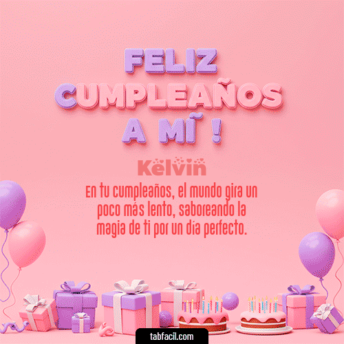 GIF Animado de Feliz Cumpleaños para Kelvin - 🕯️ Feliz Cumpleaños para mí