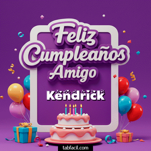Ver GIF de 🥂 Feliz Cumpleaños Amigo GIF de Kendrick - 🥂 Feliz Cumpleaños Amigo
