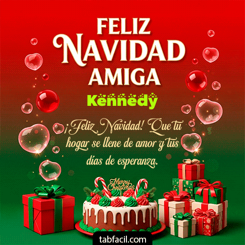 Ver GIF de Feliz Navidad Amiga GIF de Kennedy - Feliz Navidad Amiga