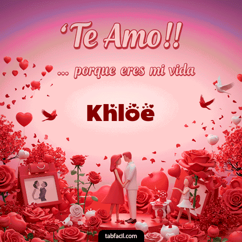 GIF de Khloe - Te amo, porque eres mi vida