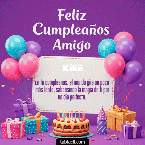 Feliz Cumpleaños Kike GIF
