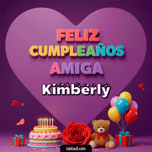 Ver GIF de 🎁 Feliz Cumpleaños Amiga GIF de Kimberly - 🎁 Feliz Cumpleaños Amiga