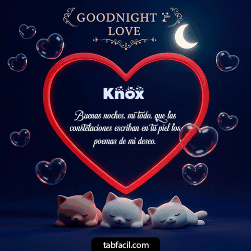 Buenas Noches Knox GIF