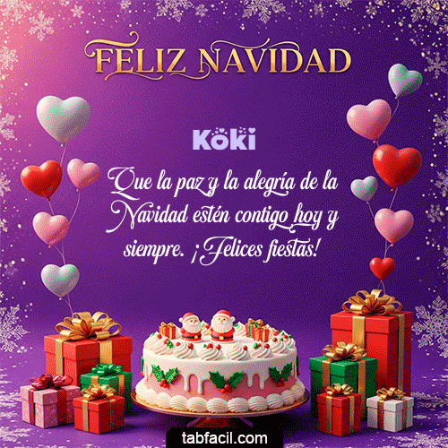 Feliz Navidad Koki GIF