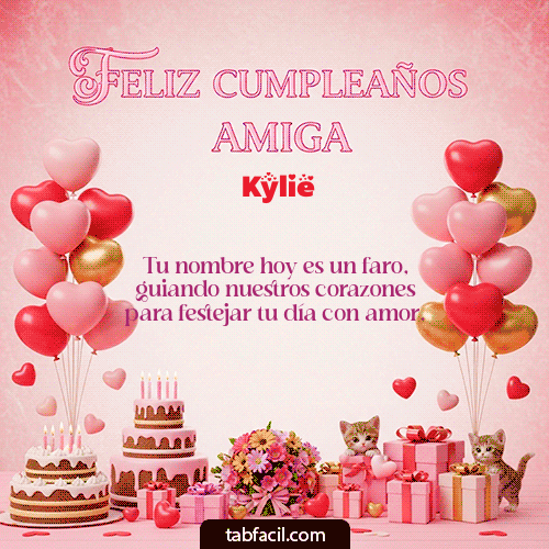 Feliz Cumpleaños Kylie GIF