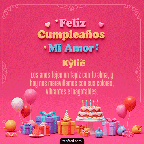 Feliz Cumpleaños Kylie GIF