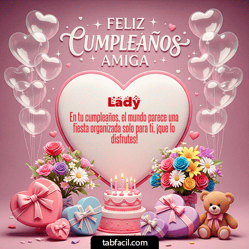 Feliz Cumpleaños Lady GIF