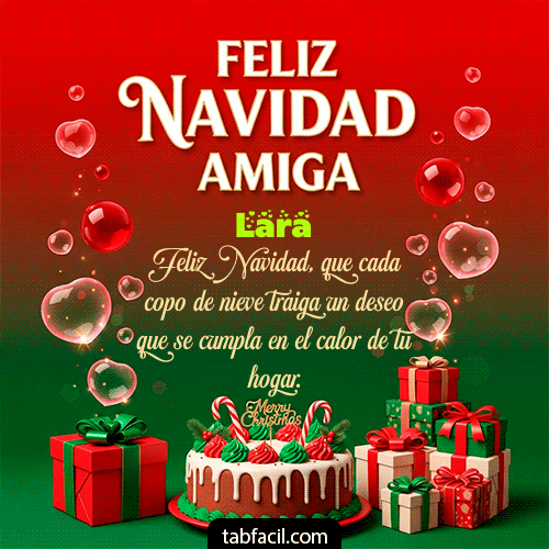 GIF de Lara - Feliz Navidad Amiga