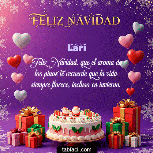 GIF Animado de Feliz Navidad para Lari - 🎅 Merry Christmas