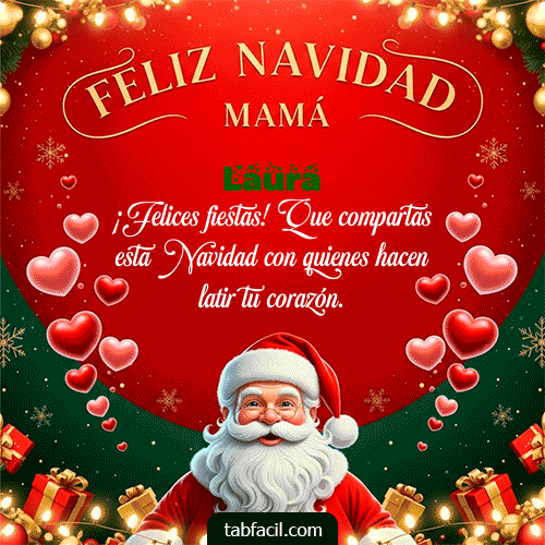 Ver GIF de Feliz Navidad Mamá GIF de Laura - Feliz Navidad Mamá