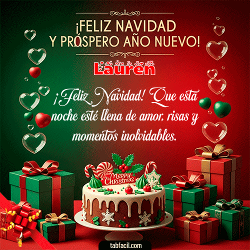 GIF de Lauren - Feliz Navidad y Próspero Año Nuevo