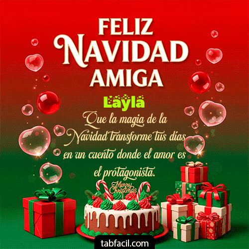 Ver GIF de Feliz Navidad Amiga GIF de Layla - Feliz Navidad Amiga