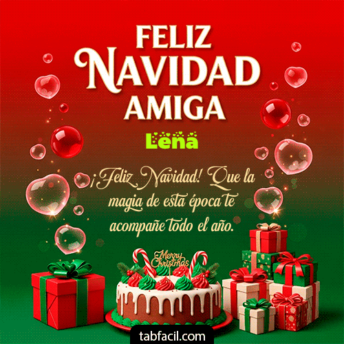 Ver GIF de Feliz Navidad Amiga GIF de Lena - Feliz Navidad Amiga