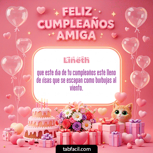 Feliz Cumpleaños Lineth GIF